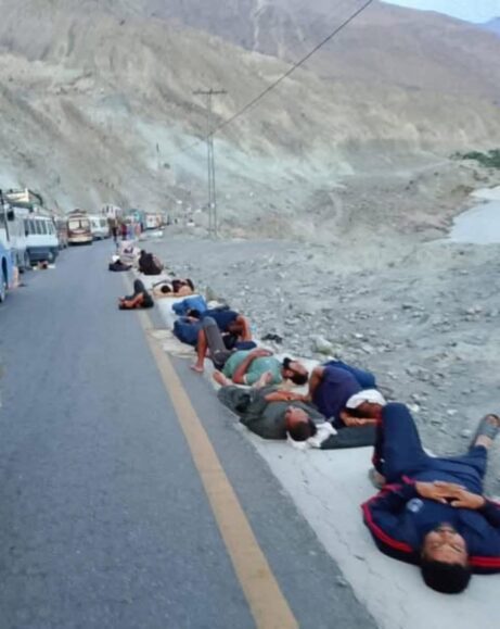 chilas protest