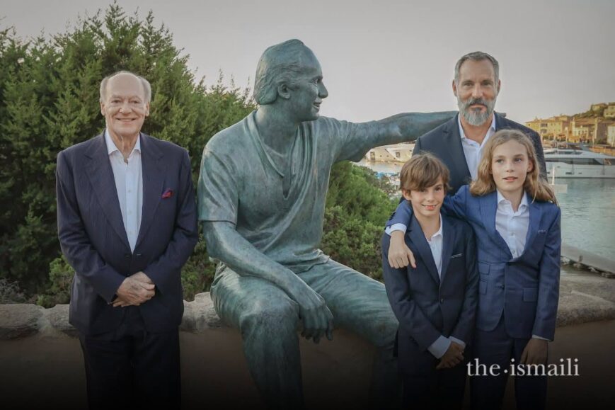 porto cervo's central square named afteer aga khan iv